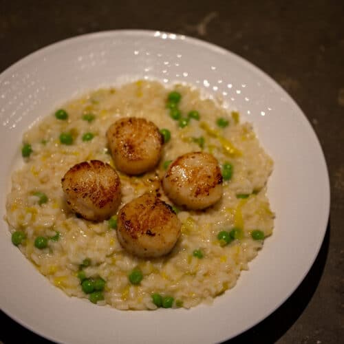 Risotto med kamskjell